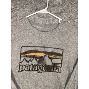 Patagonia‎ Long-Sleeve Capilene Cool Daily Graphic Shirt Men's Size Large Gray